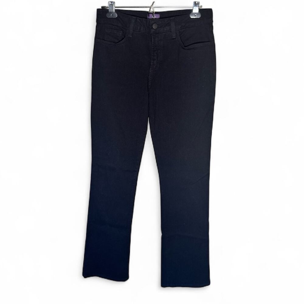 NYDJ Black Bootcut Denim Jeans Womens 8 Casual Fall Classic Preppy High Rise